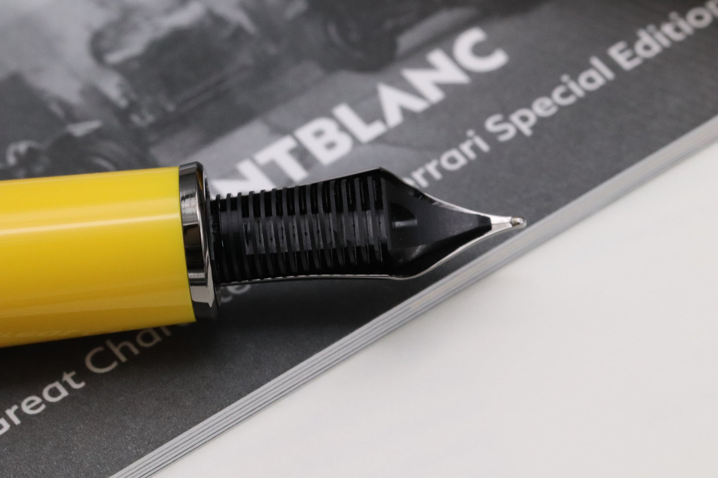 Montblanc Great Characters Enzo Ferrari Giallo Modena Fountain Pen - UNUSED - Fine Nib