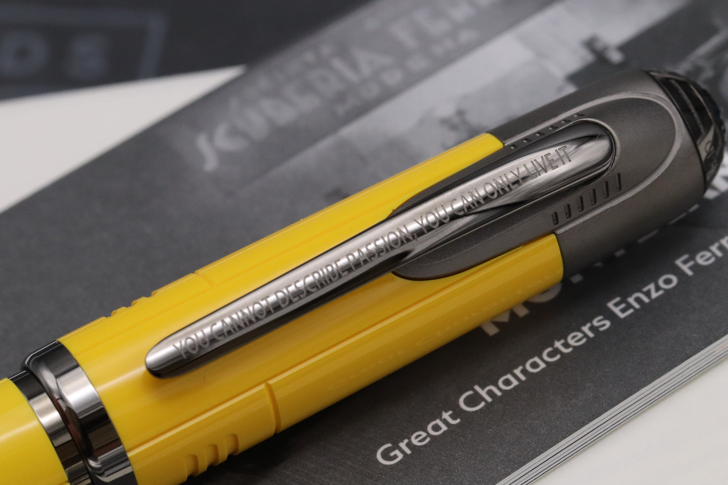 Montblanc Great Characters Enzo Ferrari Giallo Modena Fountain Pen - UNUSED - Fine Nib