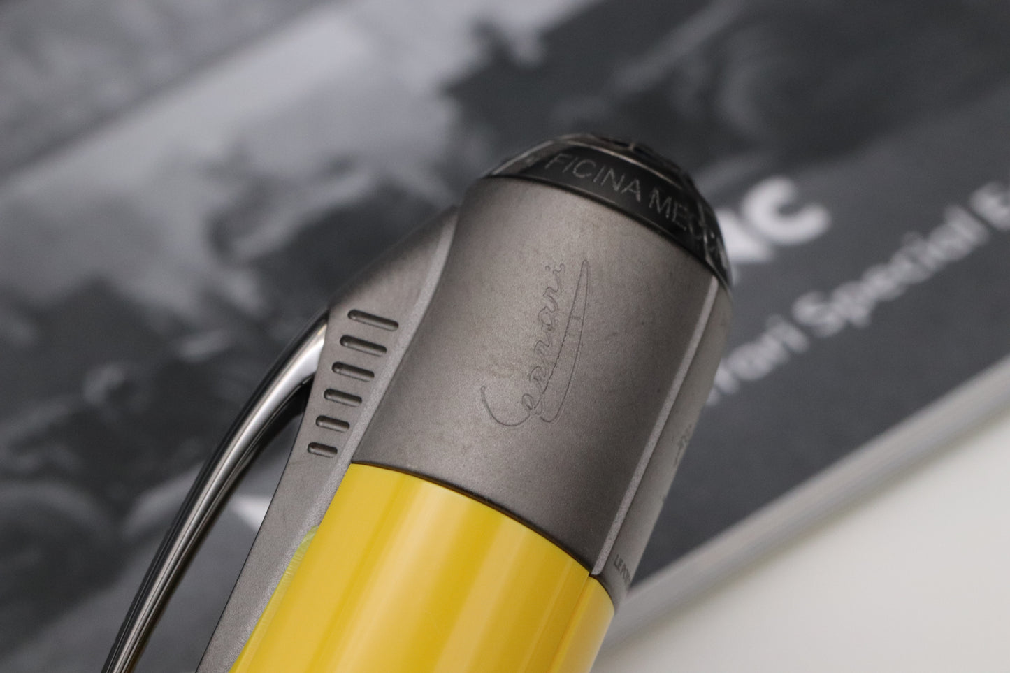 Montblanc Great Characters Enzo Ferrari Giallo Modena Fountain Pen - UNUSED - Fine Nib