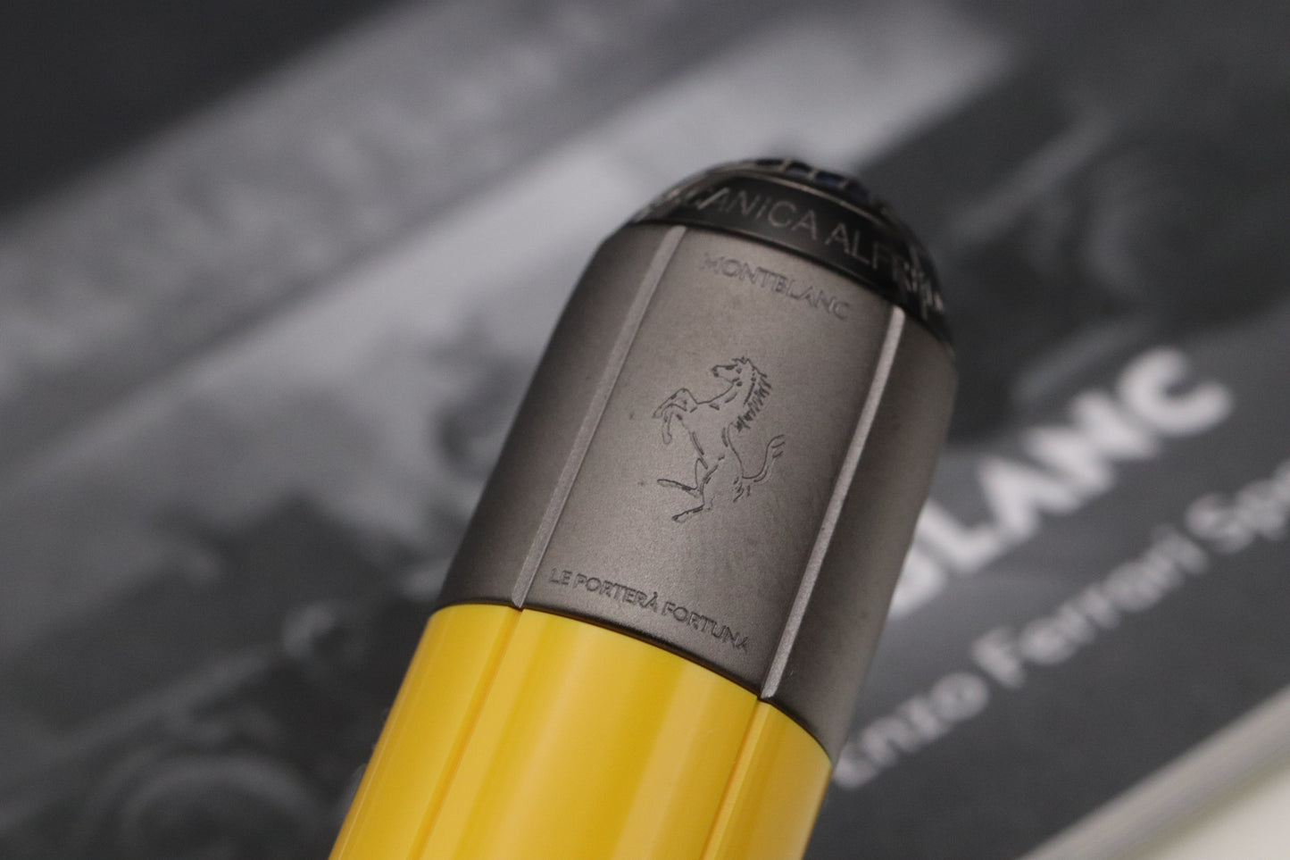 Montblanc Great Characters Enzo Ferrari Giallo Modena Fountain Pen - UNUSED - Fine Nib