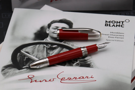 Montblanc Great Characters Enzo Ferrari Special Edition Fountain Pen - UNUSED - Fine Nib