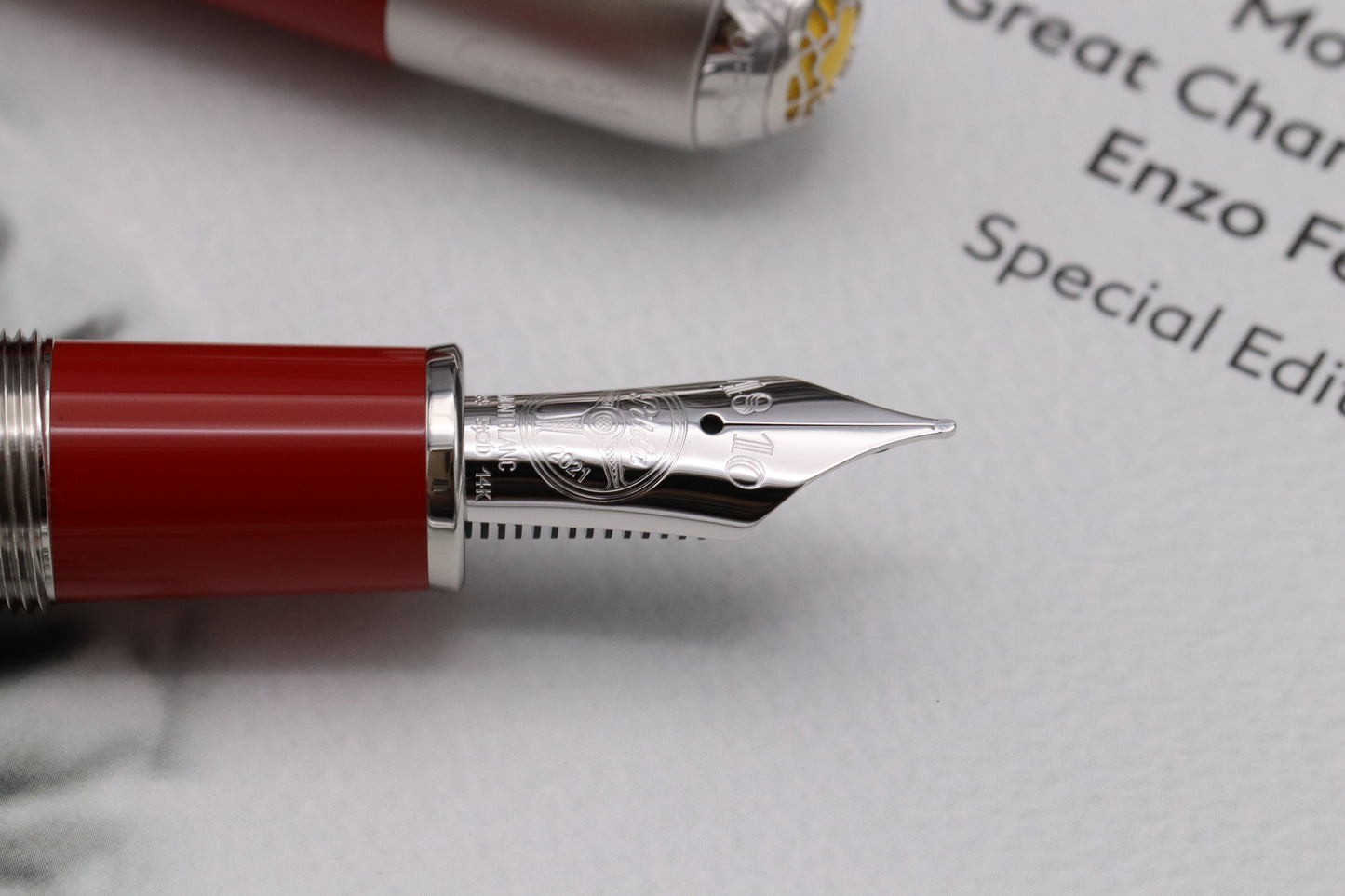 Montblanc Great Characters Enzo Ferrari Special Edition Fountain Pen - UNUSED - Fine Nib