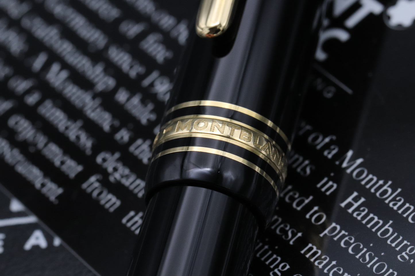 Montblanc Meisterstuck 146 LeGrand Gold Coated Fountain Pen - Fine Monotone Nib