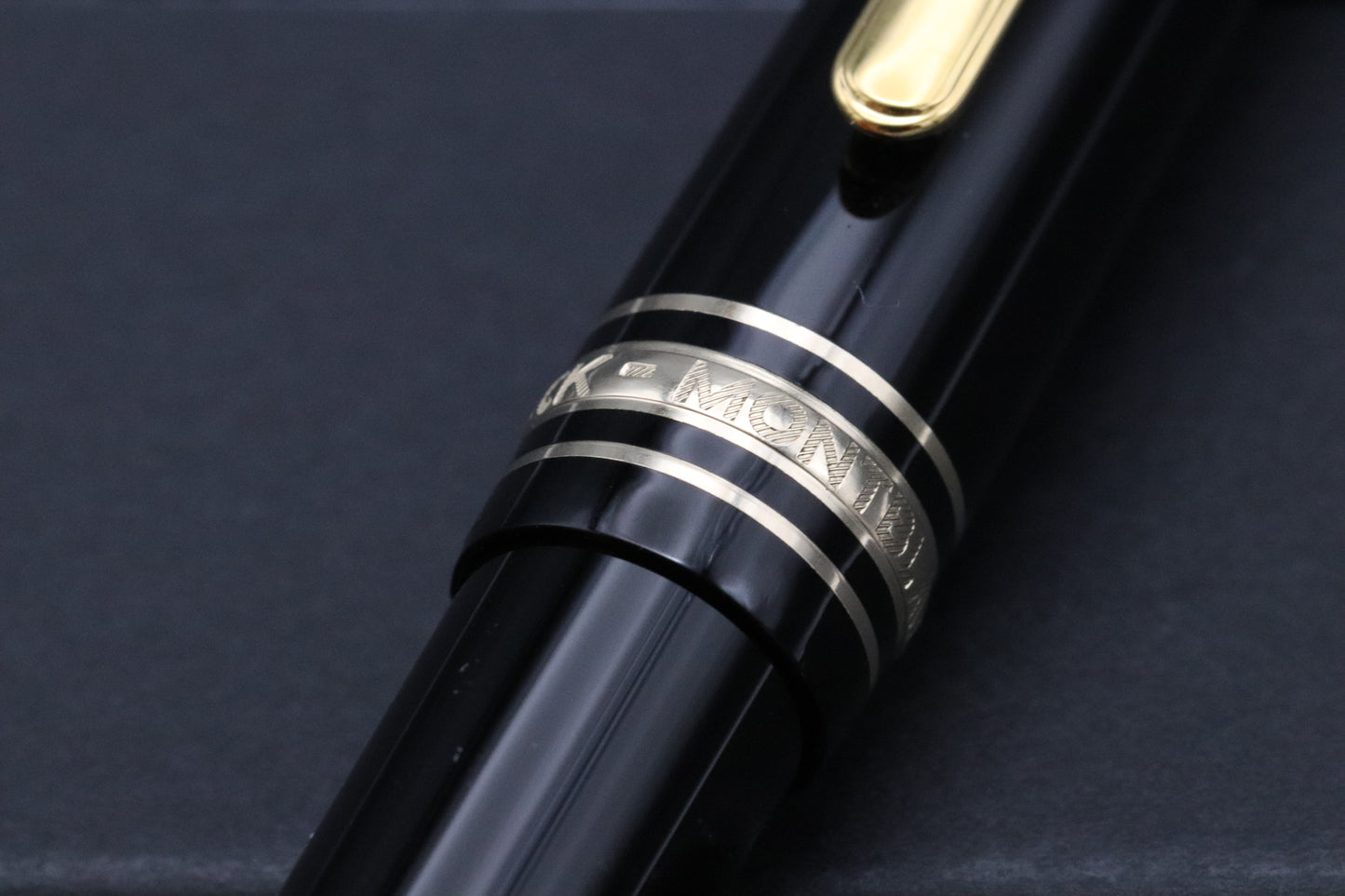 Montblanc Meisterstuck 145 Classique Gold Coated Fountain Pen - EF Nib