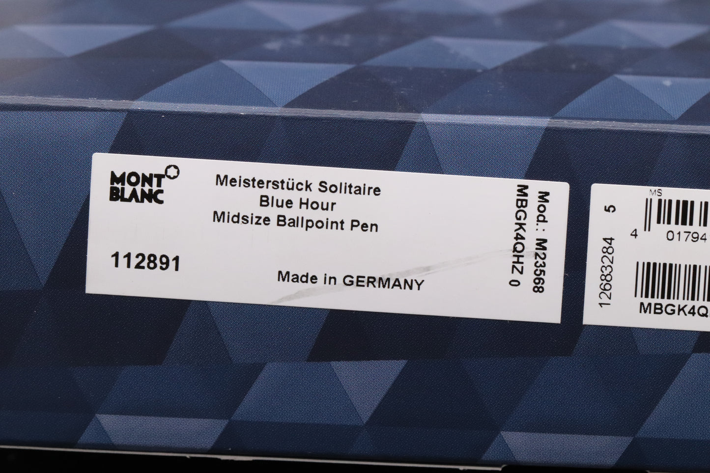 Montblanc Meisterstück Midsize Blue Hour Ballpoint Pen - UNUSED