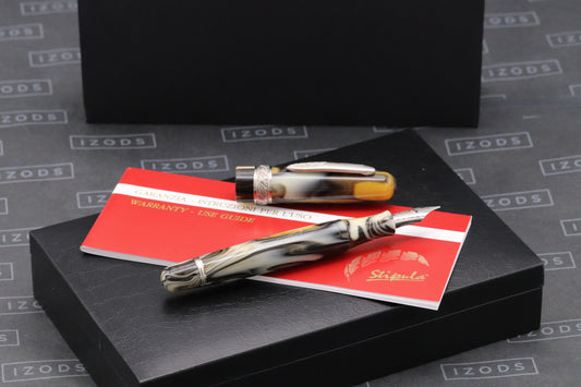 Stipula Etruria Magnifica Pirite Fountain Pen - NEVER INKED - 1.1 Stub
