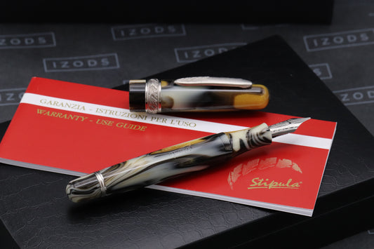 Stipula Etruria Magnifica Pirite Fountain Pen - NEVER INKED - 1.1 Stub