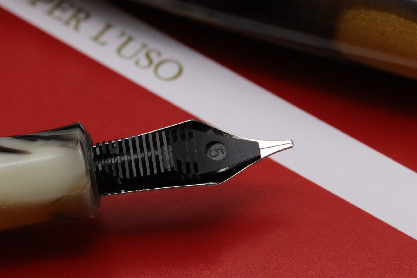 Stipula Etruria Magnifica Pirite Fountain Pen - NEVER INKED - 1.1 Stub
