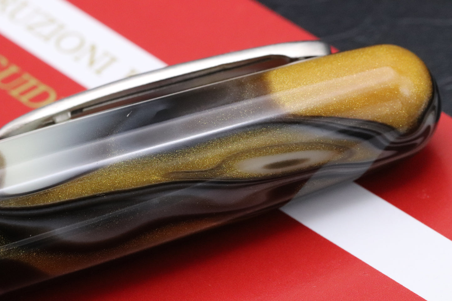 Stipula Etruria Magnifica Pirite Fountain Pen - NEVER INKED - 1.1 Stub