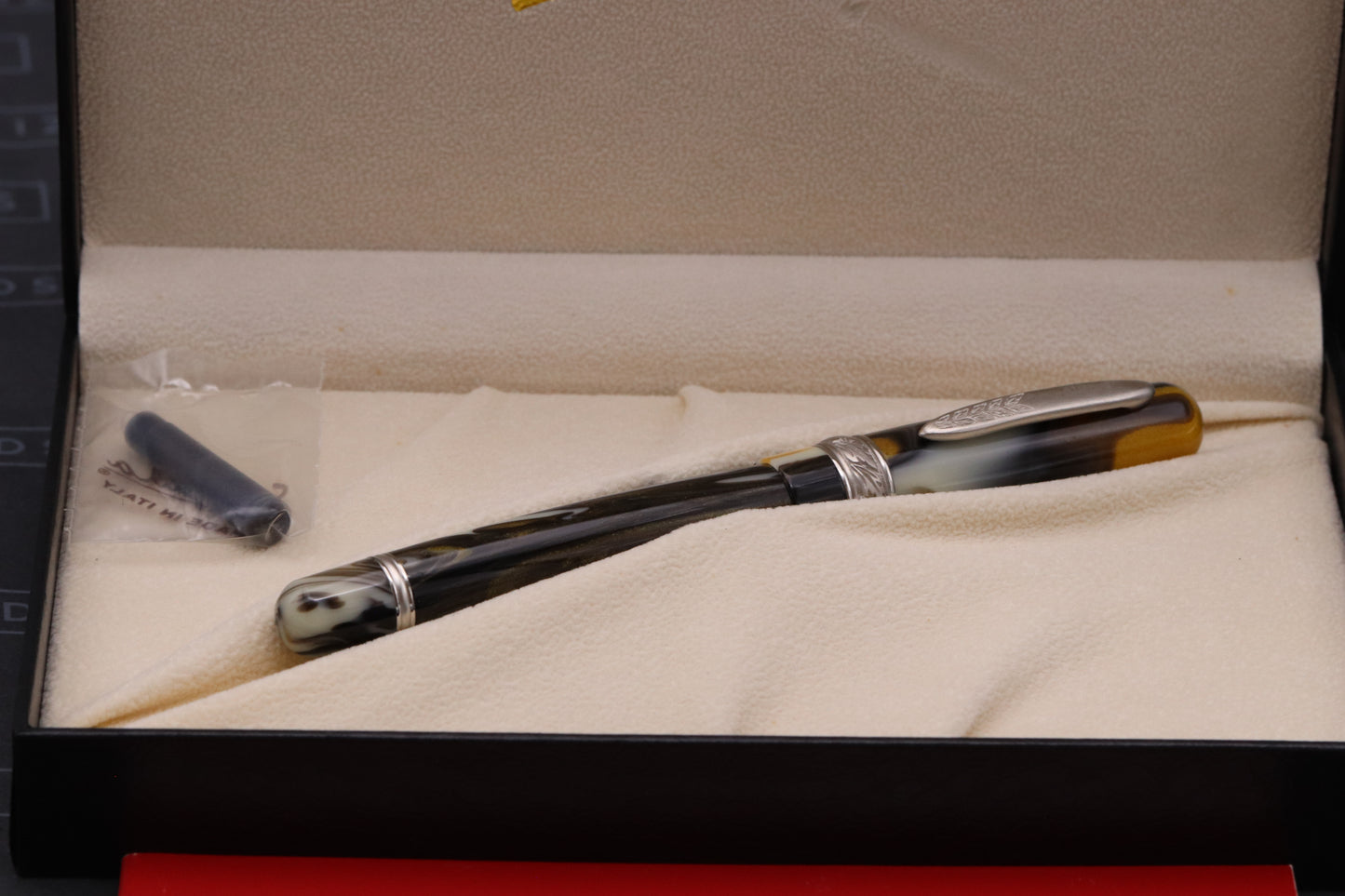 Stipula Etruria Magnifica Pirite Fountain Pen - NEVER INKED - 1.1 Stub