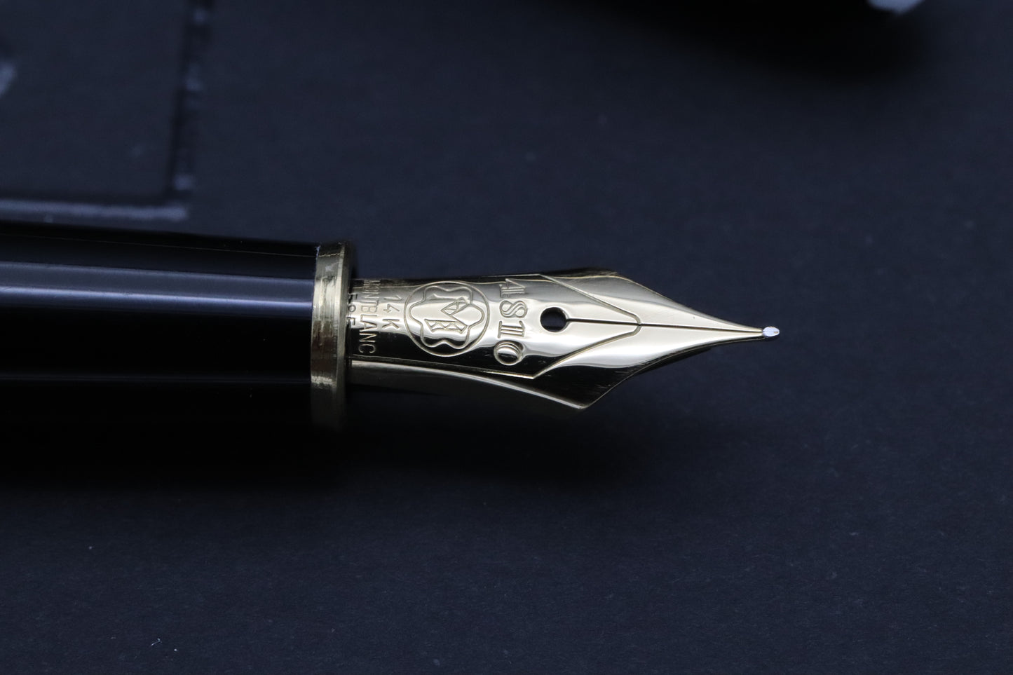 Montblanc Meisterstuck 144 Classique Gold Coated Fountain Pen - Monotone EF Nib