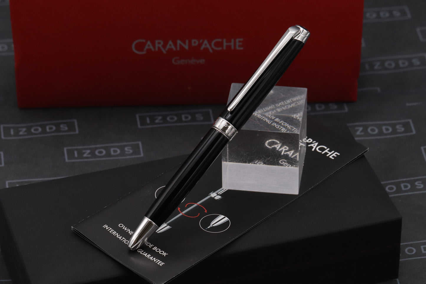 Caran d'Ache Leman Black Bi-Function Black Ballpoint / Mechanical Pencil