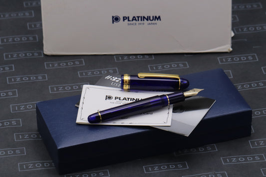 Platinum 3776 Chartres Blue GT Fountain Pen - EF Nib