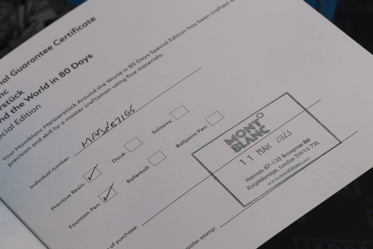 Montblanc Meisterstuck Classique Around The World in 80 Days Fountain Pen