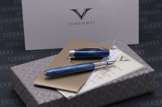 Visconti Rembrandt Blue Fog Fountain Pen - Medium Nib