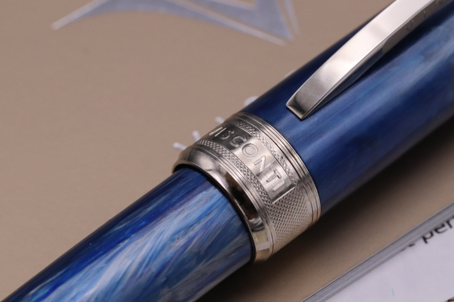 Visconti Rembrandt Blue Fog Fountain Pen - Medium Nib