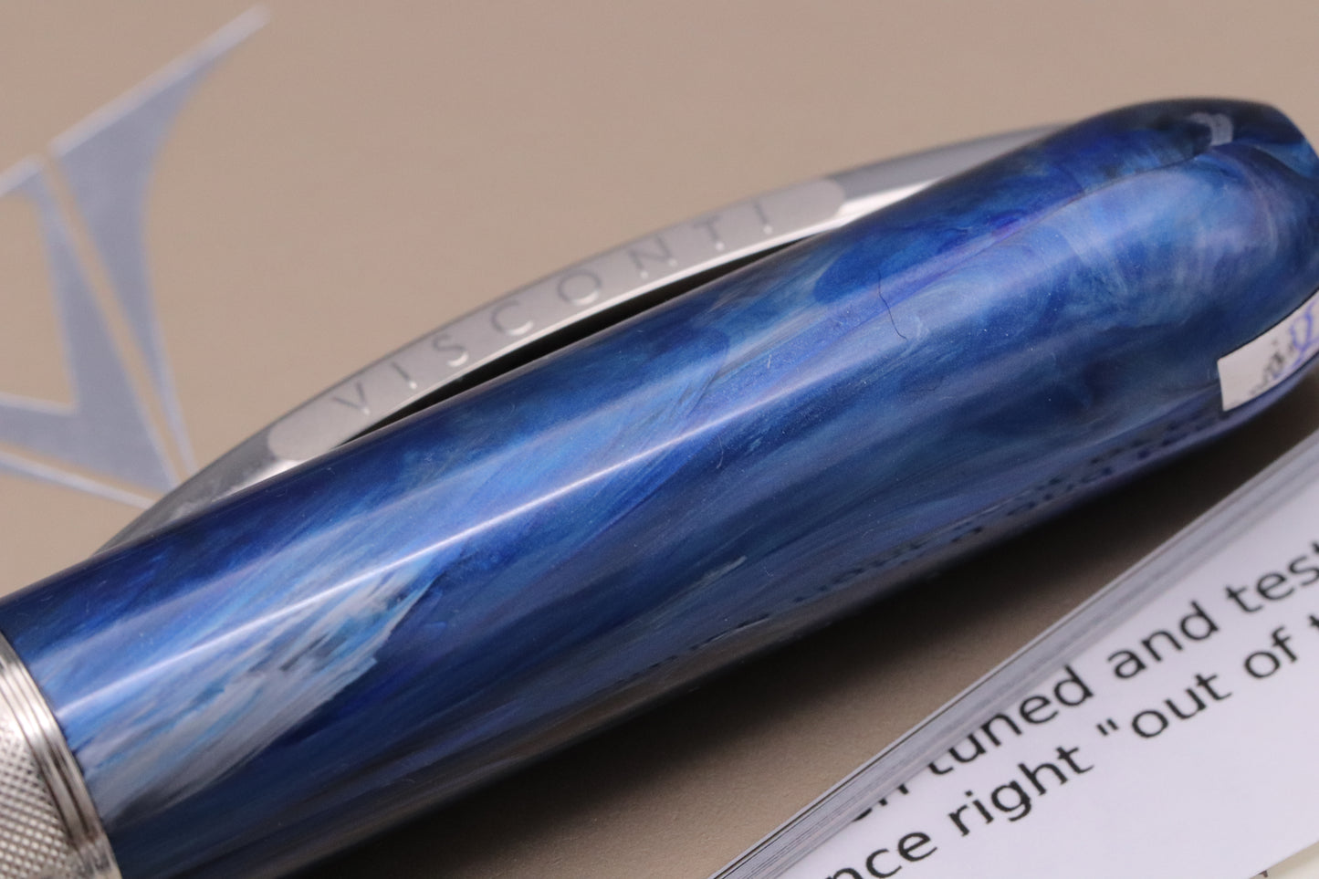 Visconti Rembrandt Blue Fog Fountain Pen - Medium Nib