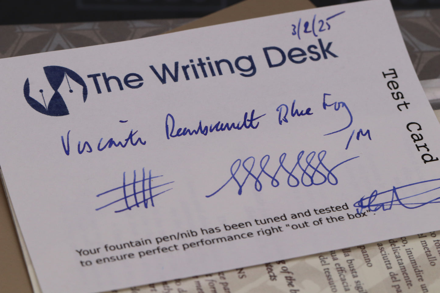 Visconti Rembrandt Blue Fog Fountain Pen - Medium Nib