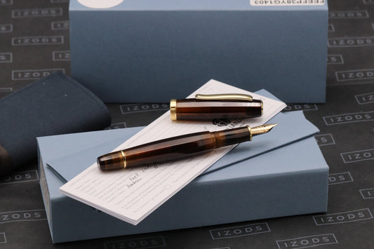SCRIBO Feel Ambra Fountain Pen - 14k Flex Fine Nib