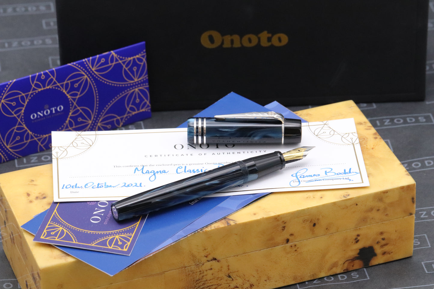 Onoto Magna Blue Pearl Prototype Special Edition Fountain Pen