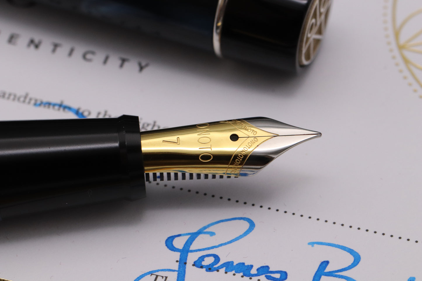 Onoto Magna Blue Pearl Prototype Special Edition Fountain Pen
