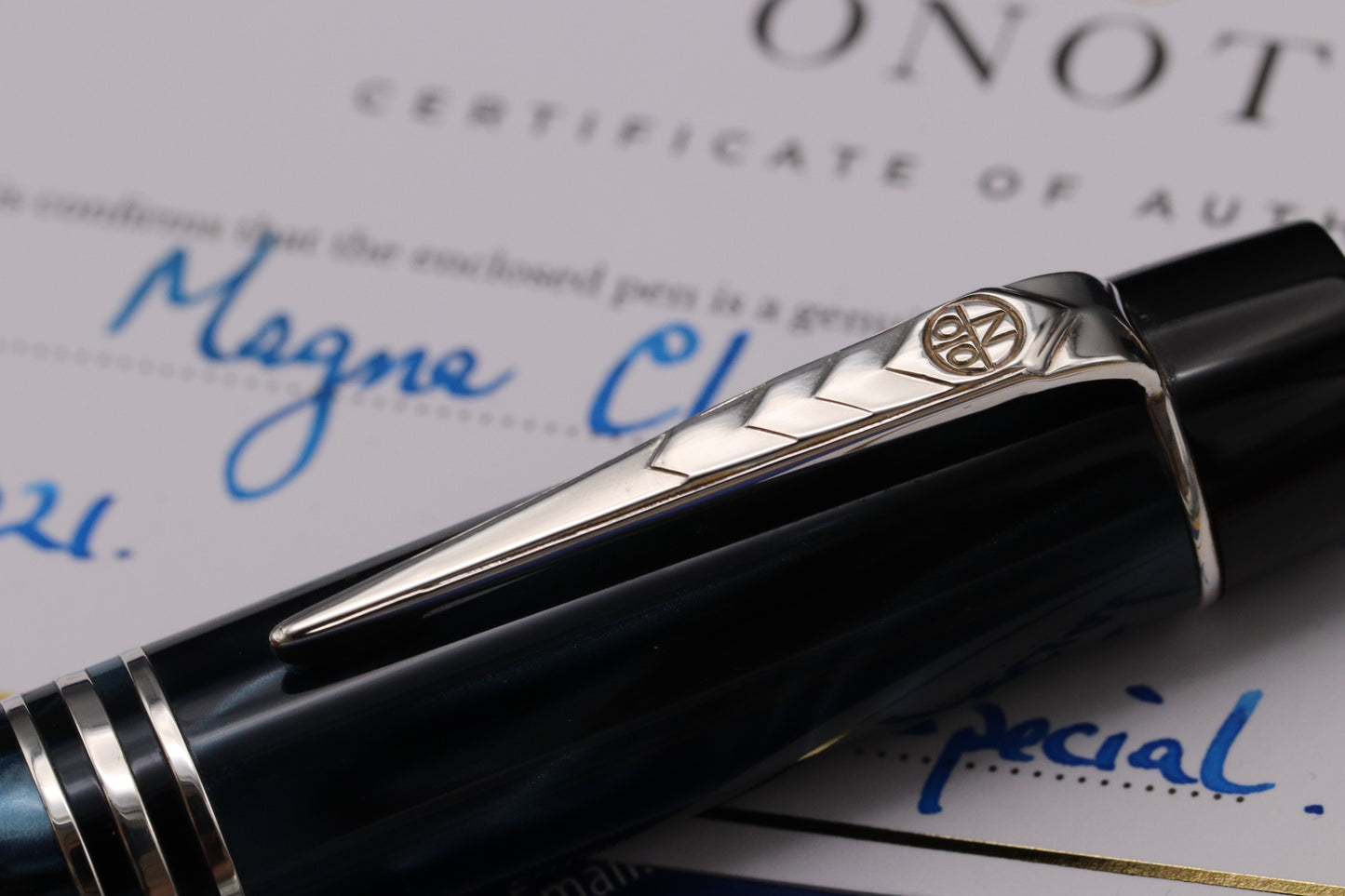 Onoto Magna Blue Pearl Prototype Special Edition Fountain Pen