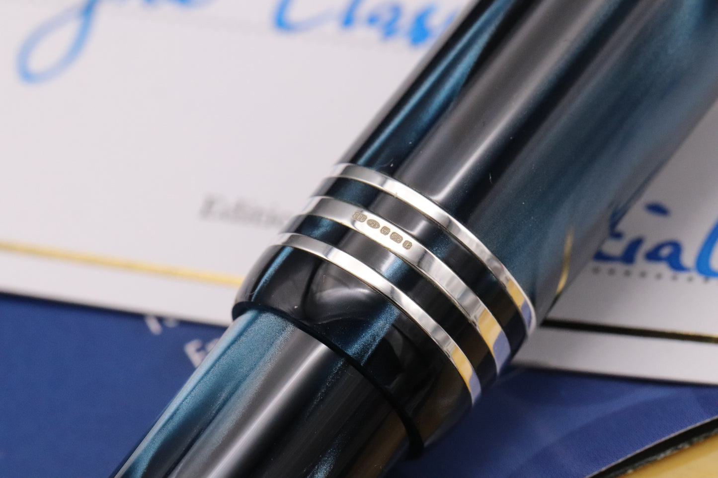Onoto Magna Blue Pearl Prototype Special Edition Fountain Pen