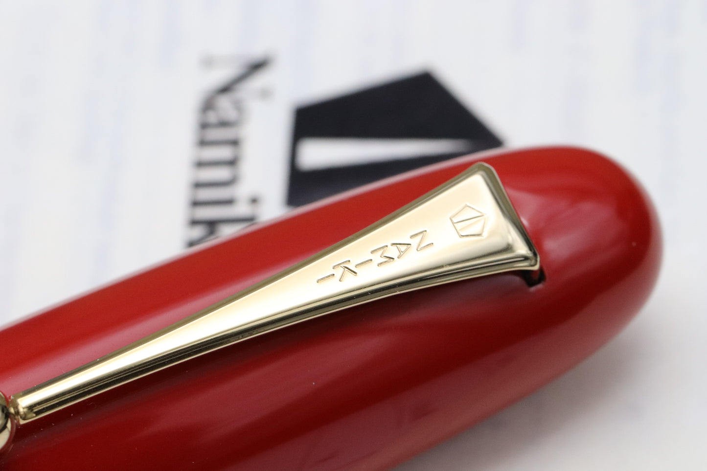 Namiki Emperor Vermilion Urushi Fountain Pen - INKED ONCE - FM Nib