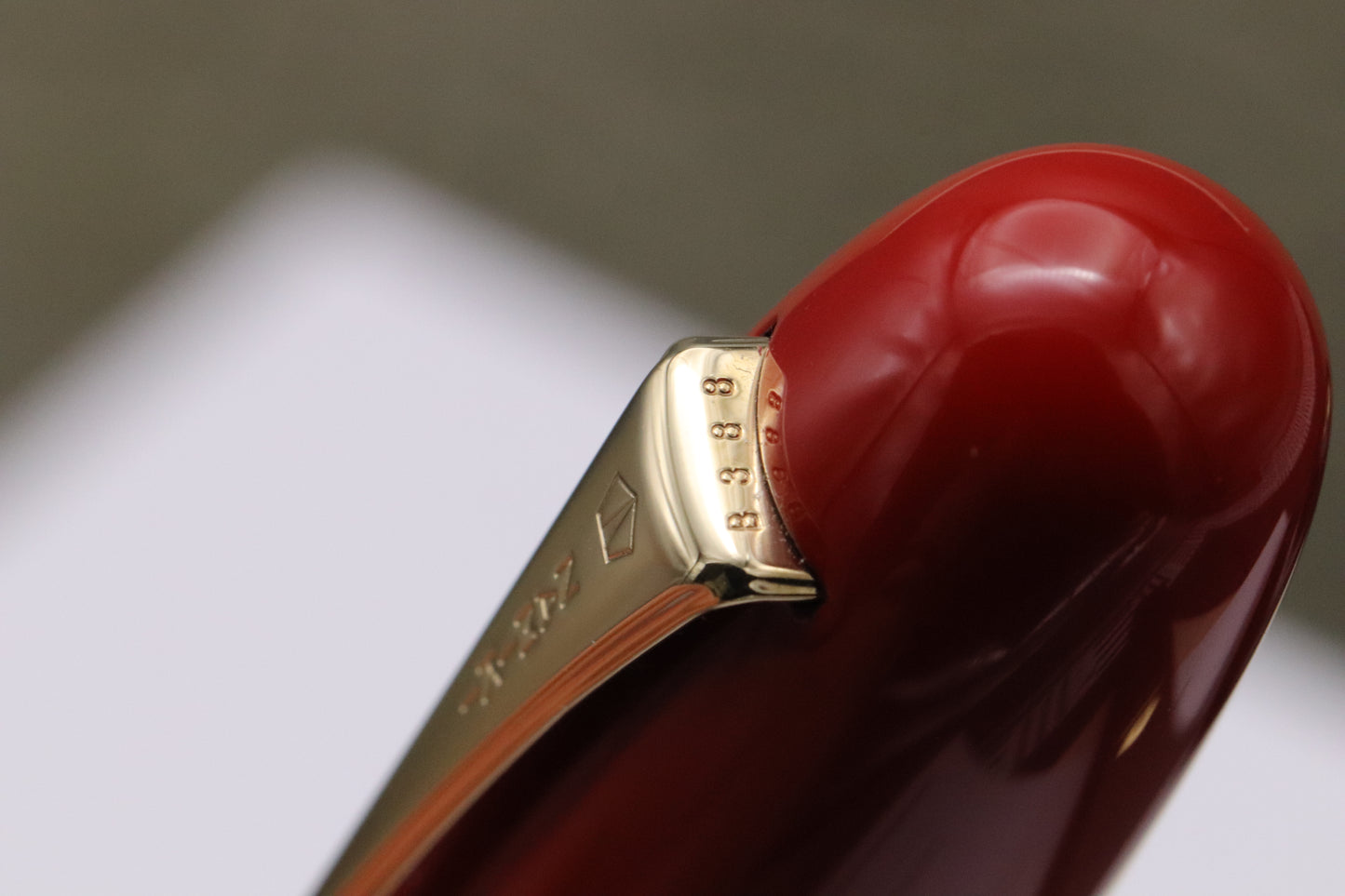 Namiki Emperor Vermilion Urushi Fountain Pen - INKED ONCE - FM Nib
