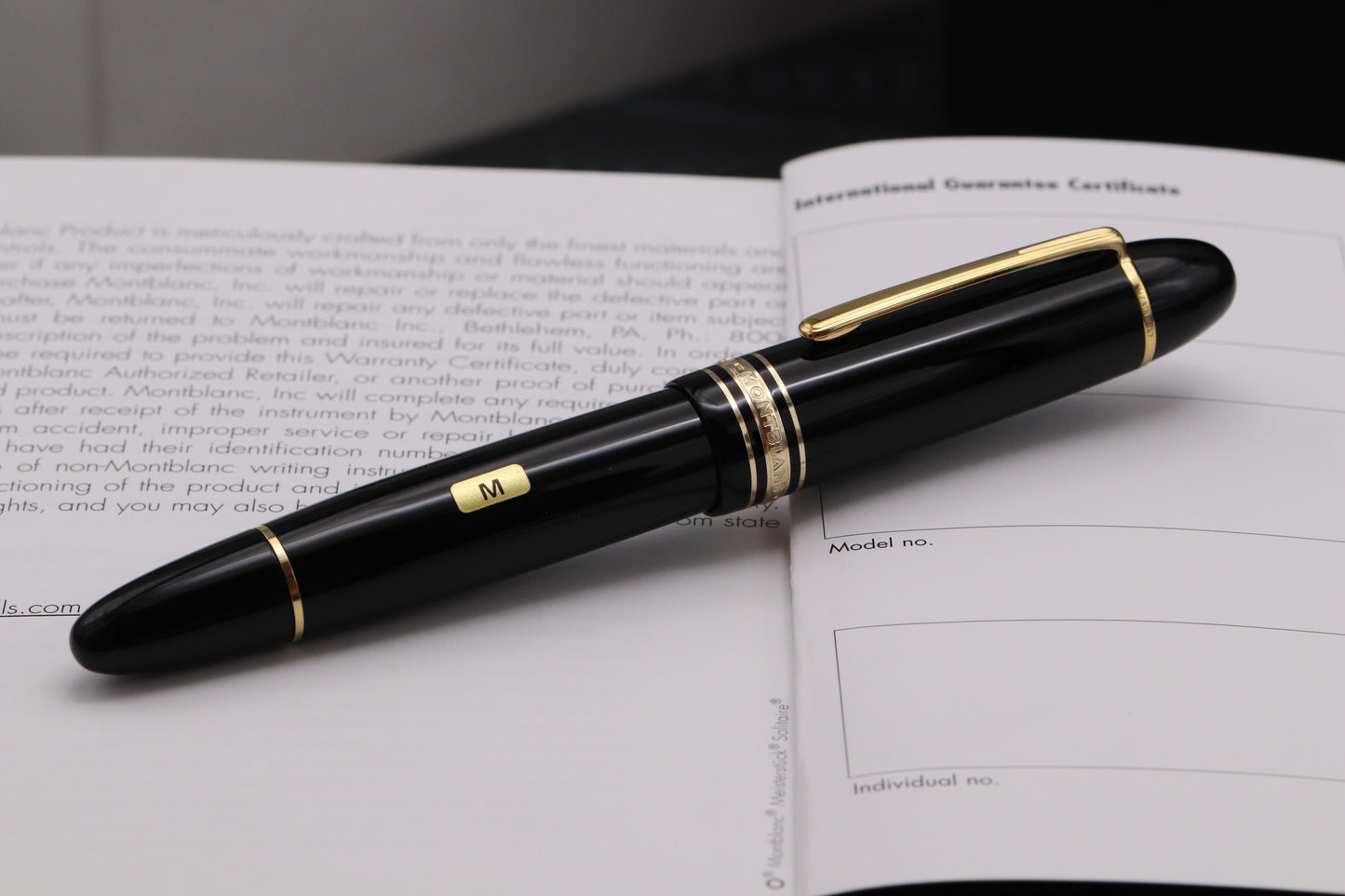 Montblanc Meisterstuck 149 Gold-Coated Fountain Pen - DIPPED