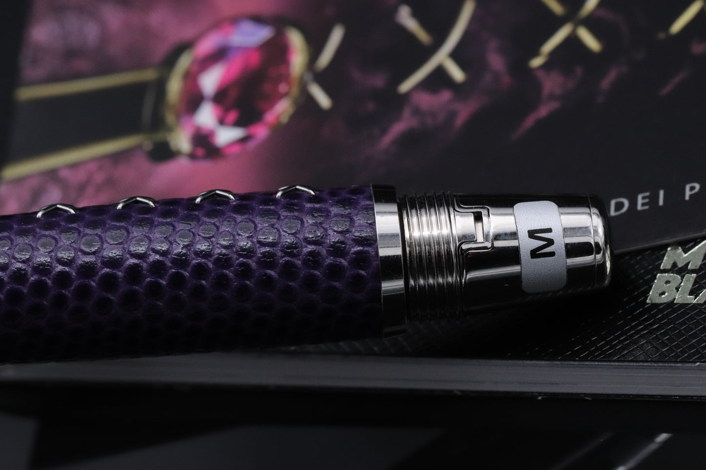 Montblanc Boheme Jewels Amethyst Fountain Pen and Pouch Set - UNUSED