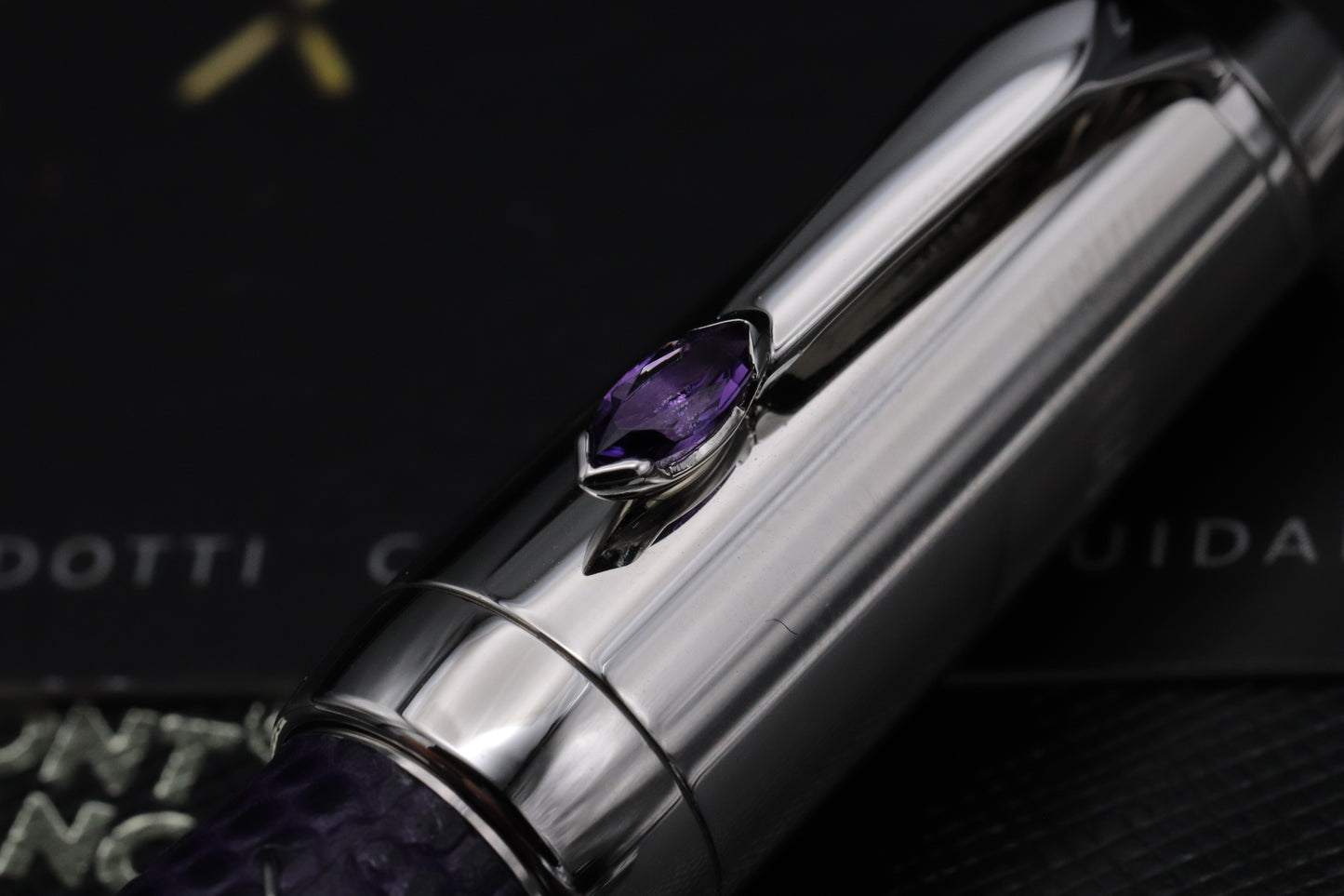 Montblanc Boheme Jewels Amethyst Fountain Pen and Pouch Set - UNUSED