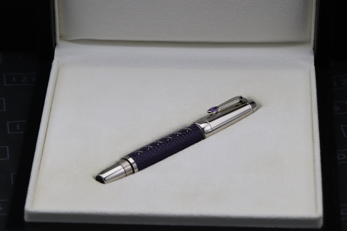 Montblanc Boheme Jewels Amethyst Fountain Pen and Pouch Set - UNUSED