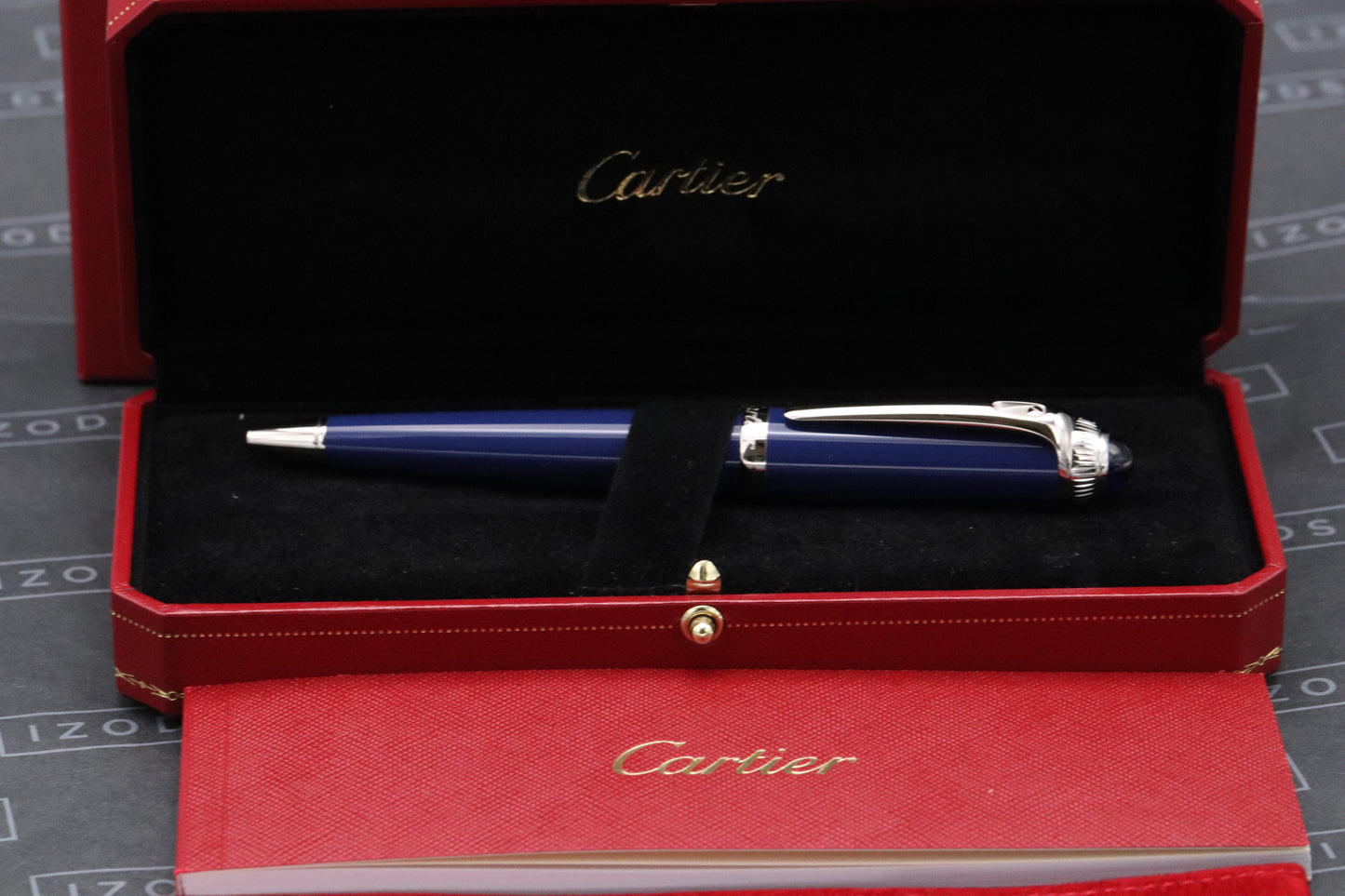 Cartier R de Cartier Blue Ballpoint Pen