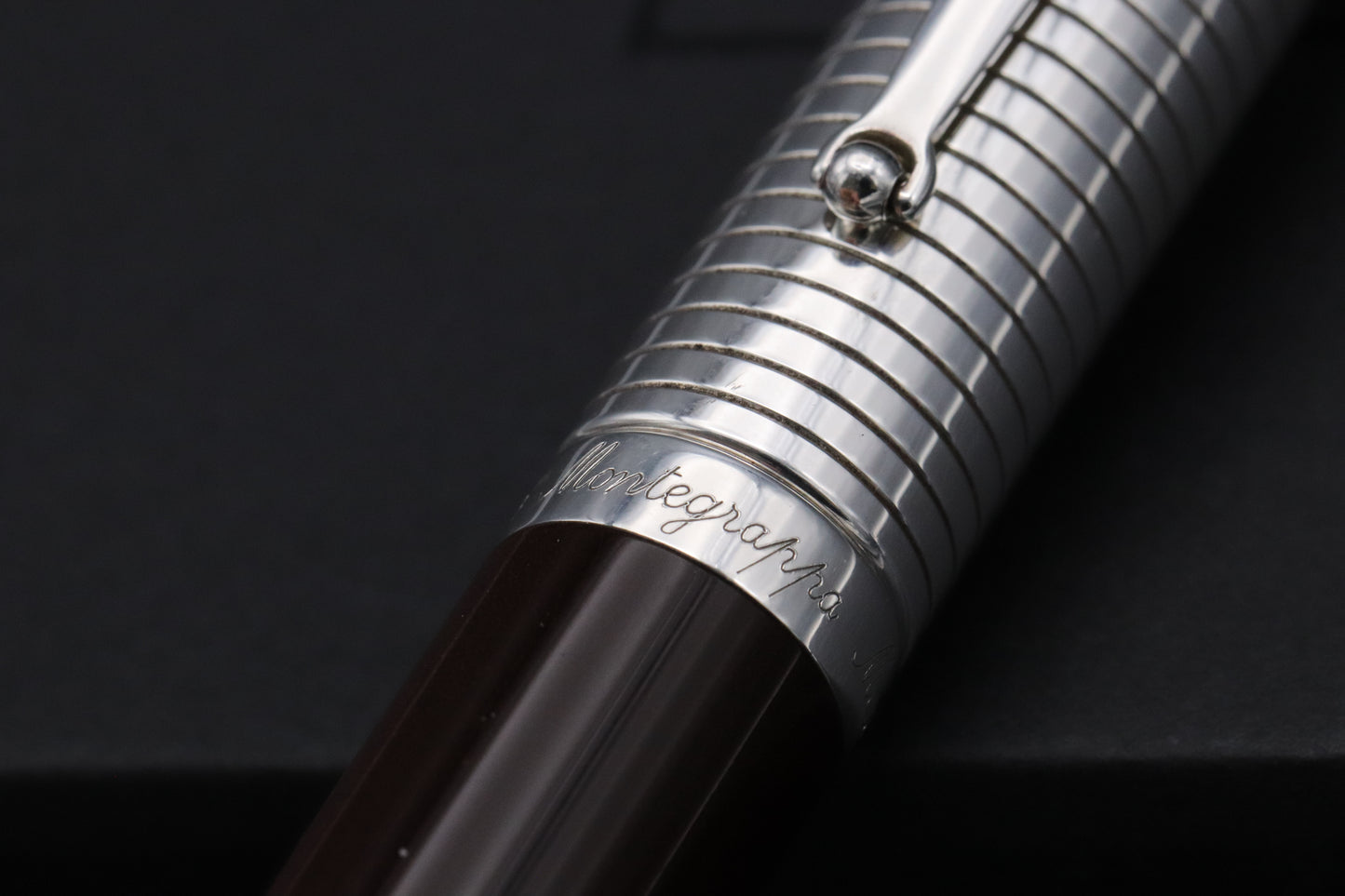 Montegrappa Espressione Duetto Silver Brown Fountain Pen