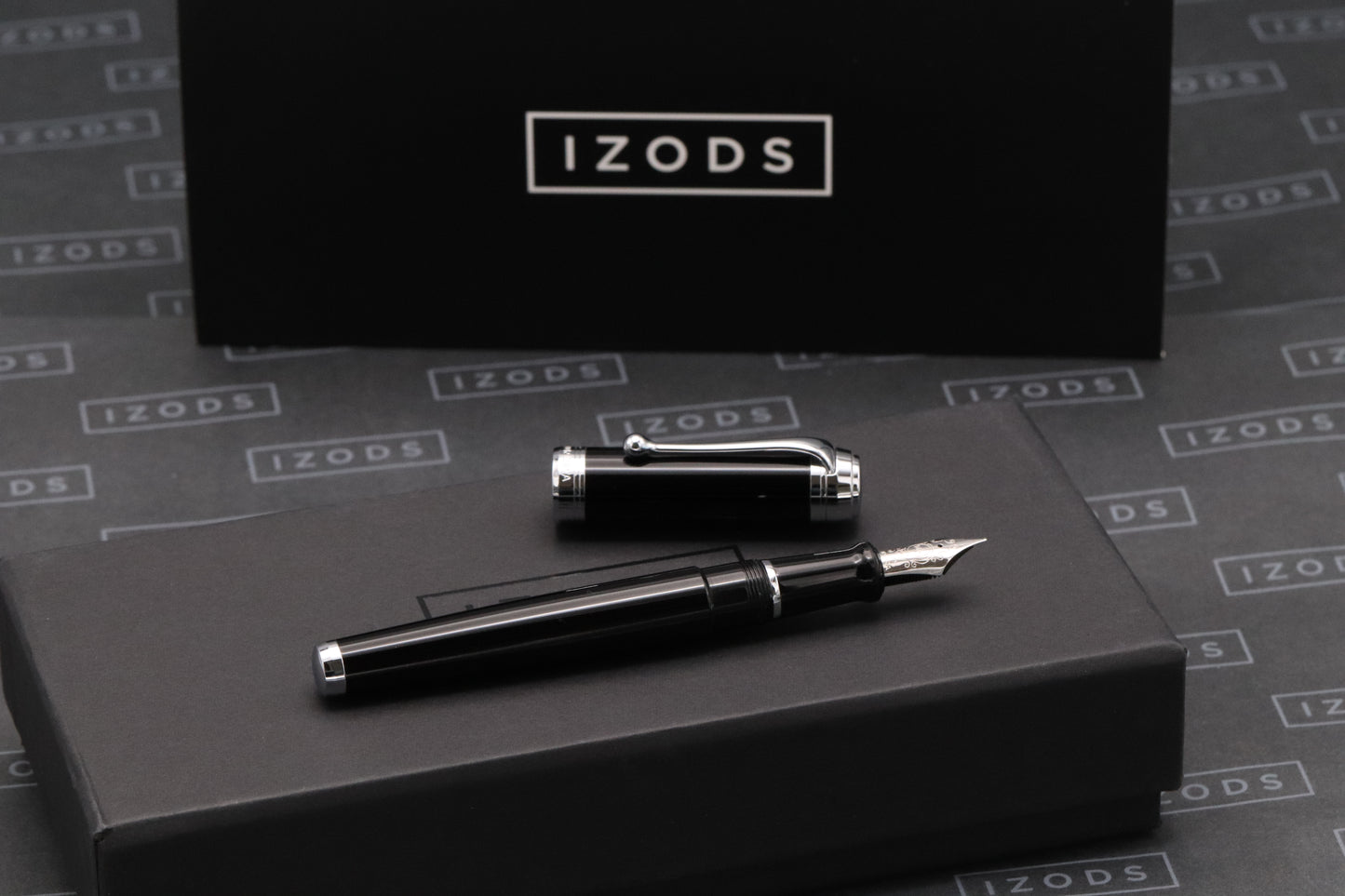 Aurora Talentum Black Chrome Fountain Pen
