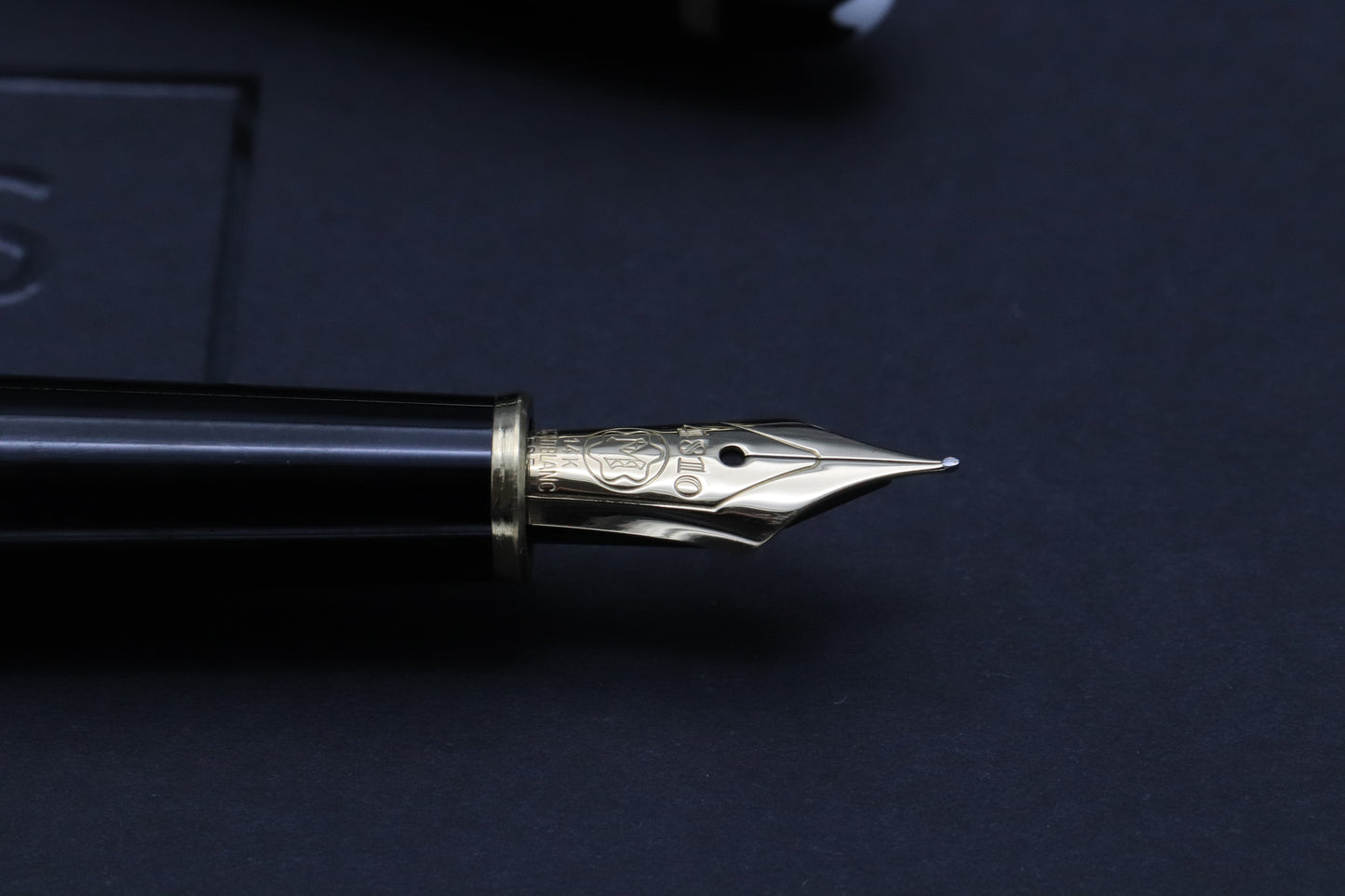 Montblanc Meisterstuck 144 Classique Gold Coated Fountain Pen - Monotone EF Nib