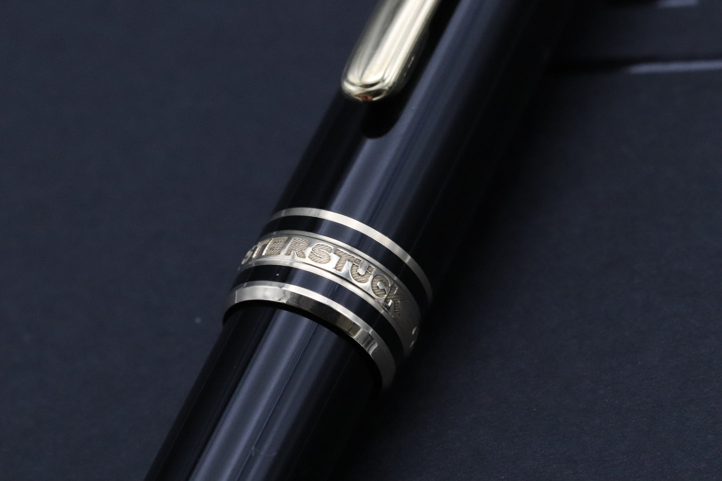 Montblanc Meisterstuck 144 Classique Gold Coated Fountain Pen - Monotone EF Nib