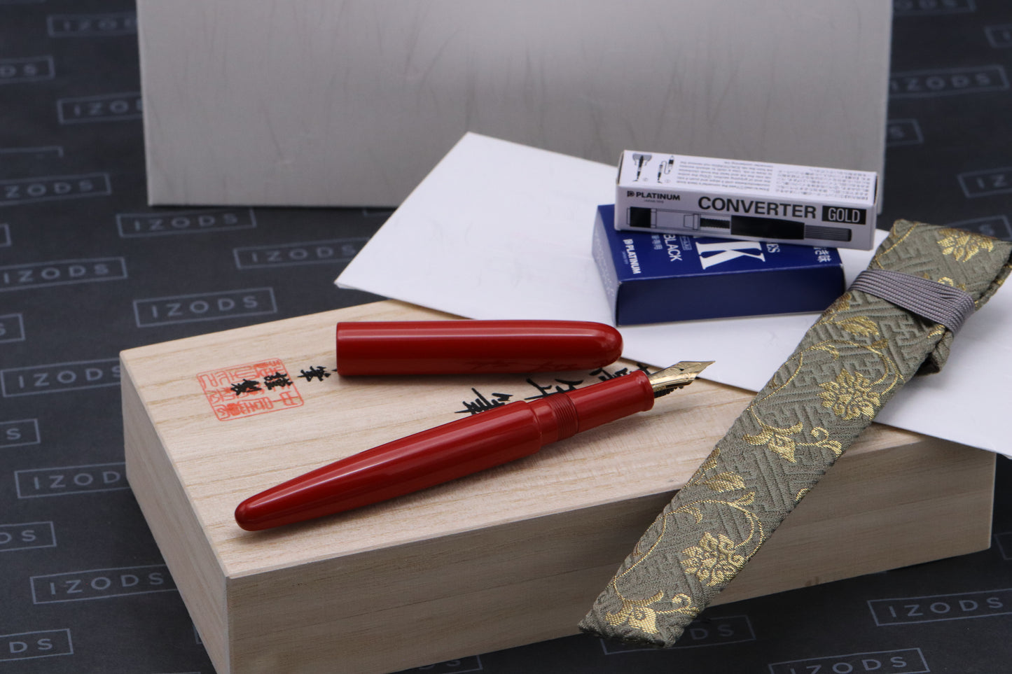 Nakaya Long Cigar Shu Fountain Pen - UNUSED - Fine Nib