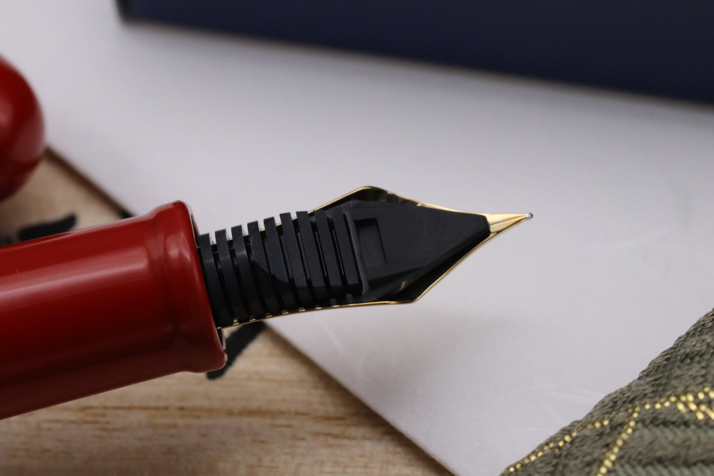 Nakaya Long Cigar Shu Fountain Pen - UNUSED - Fine Nib