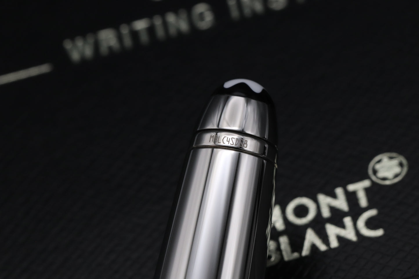 Montblanc Meisterstuck 144 Classique Steel Doue Fountain Pen - SJP Logo - UNUSED