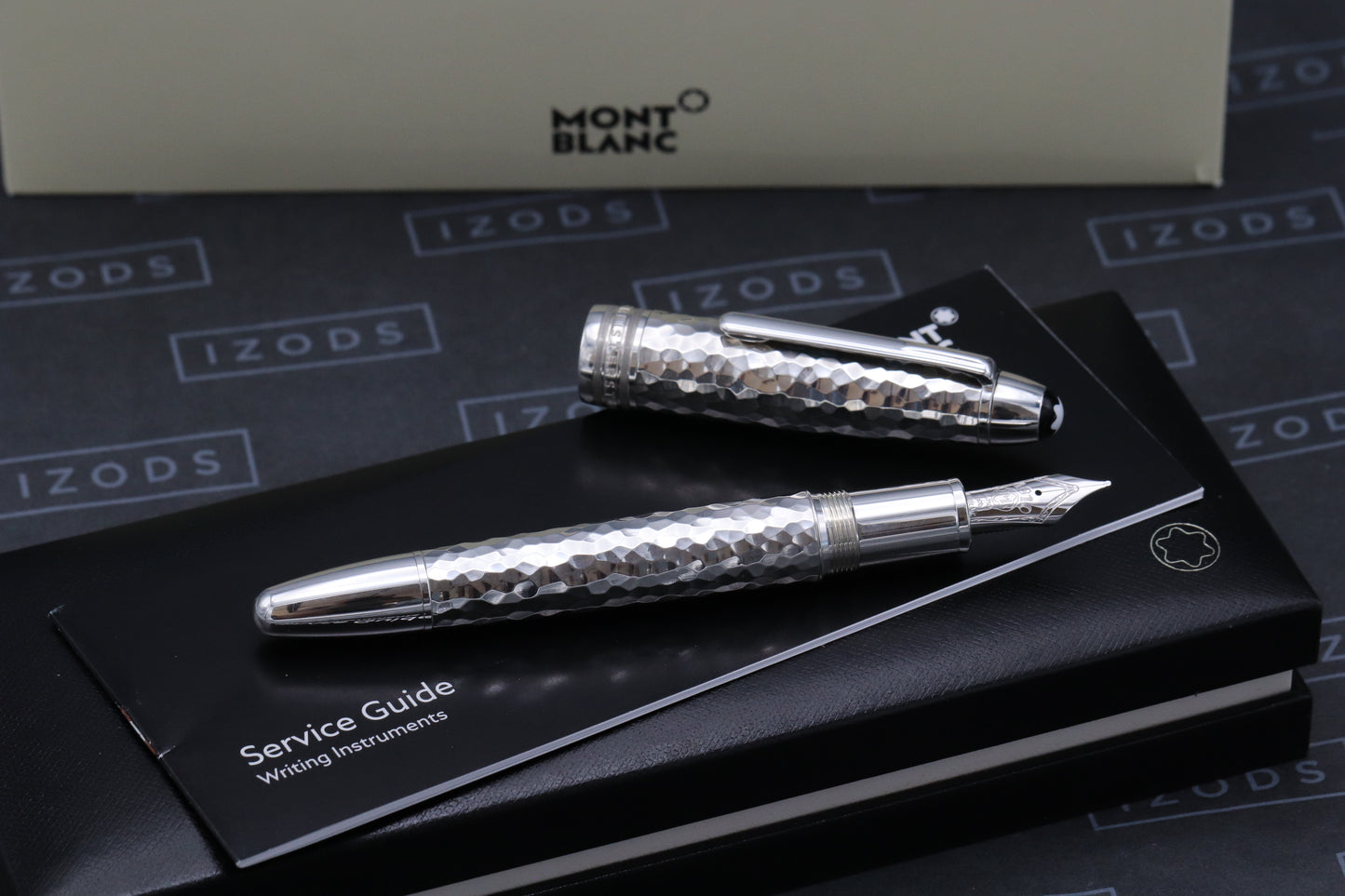 Montblanc Meisterstuck 146 LeGrand Martele Silver Fountain Pen - INKED ONCE