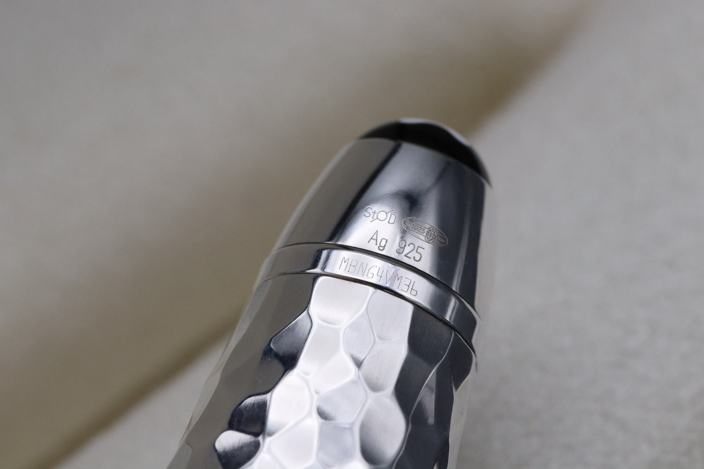 Montblanc Meisterstuck 146 LeGrand Martele Silver Fountain Pen - INKED ONCE