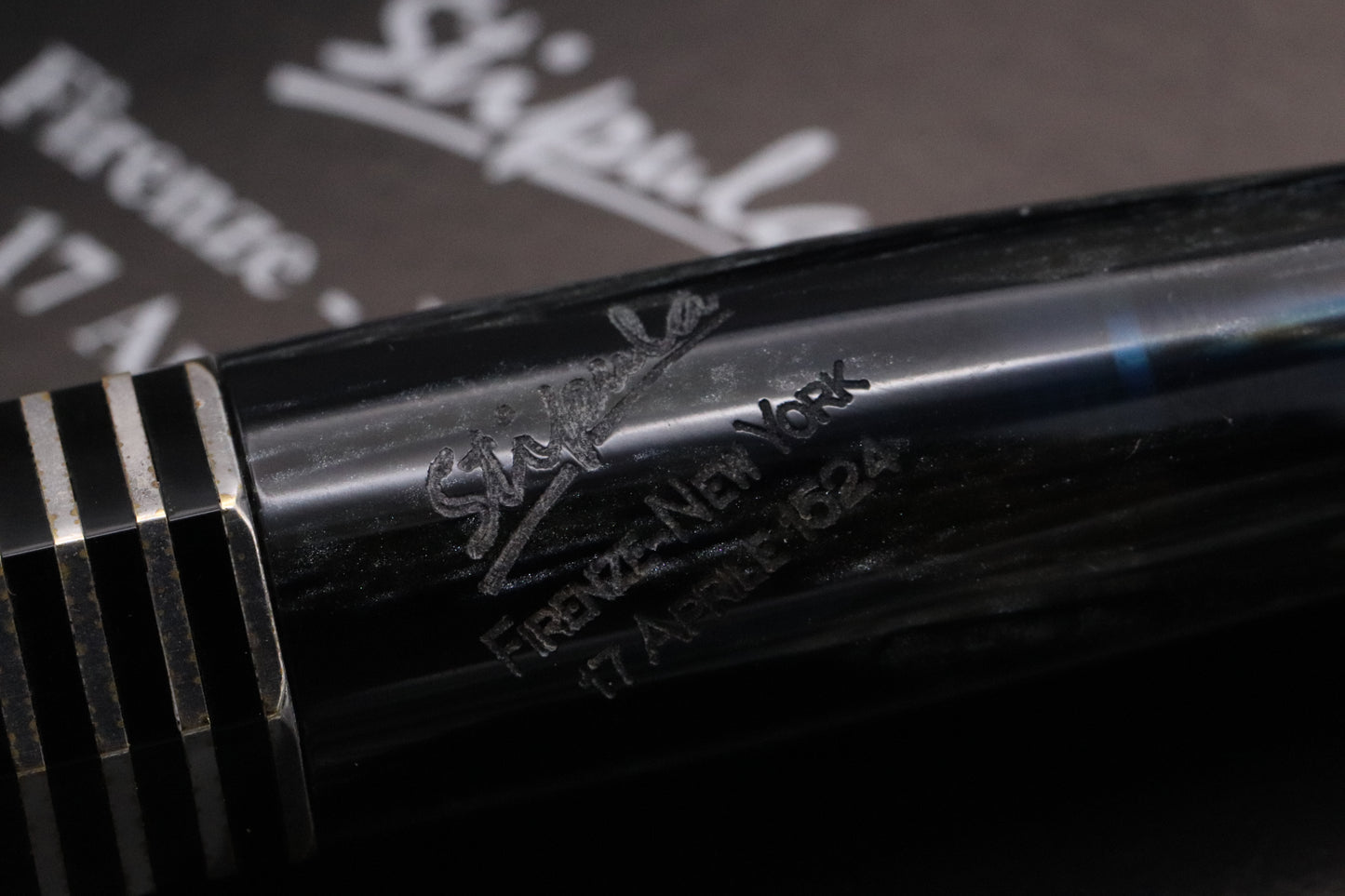 Stipula Giovanni da Verrazzano Celluloid Retractable Nib LE Fountain Pen - Stub