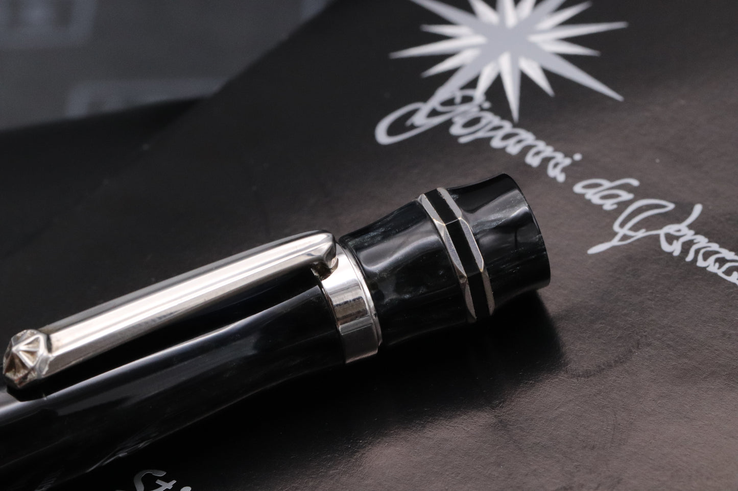 Stipula Giovanni da Verrazzano Celluloid Retractable Nib LE Fountain Pen - Stub