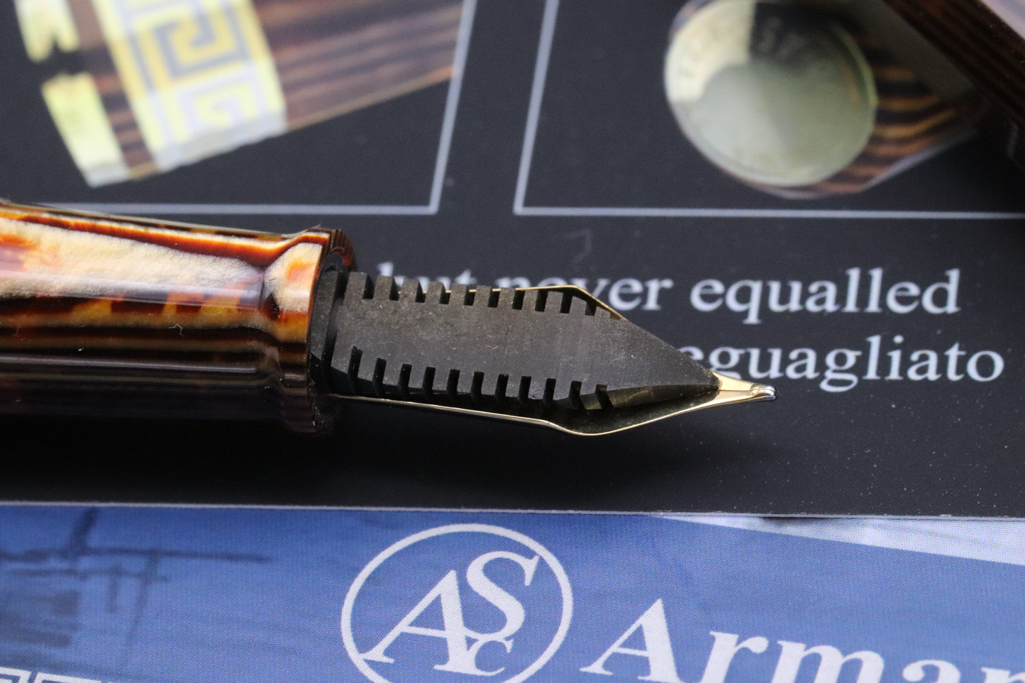 ASC Gladiatore Medio Arco Bronze Celluloid Fountain Pen - UNUSED