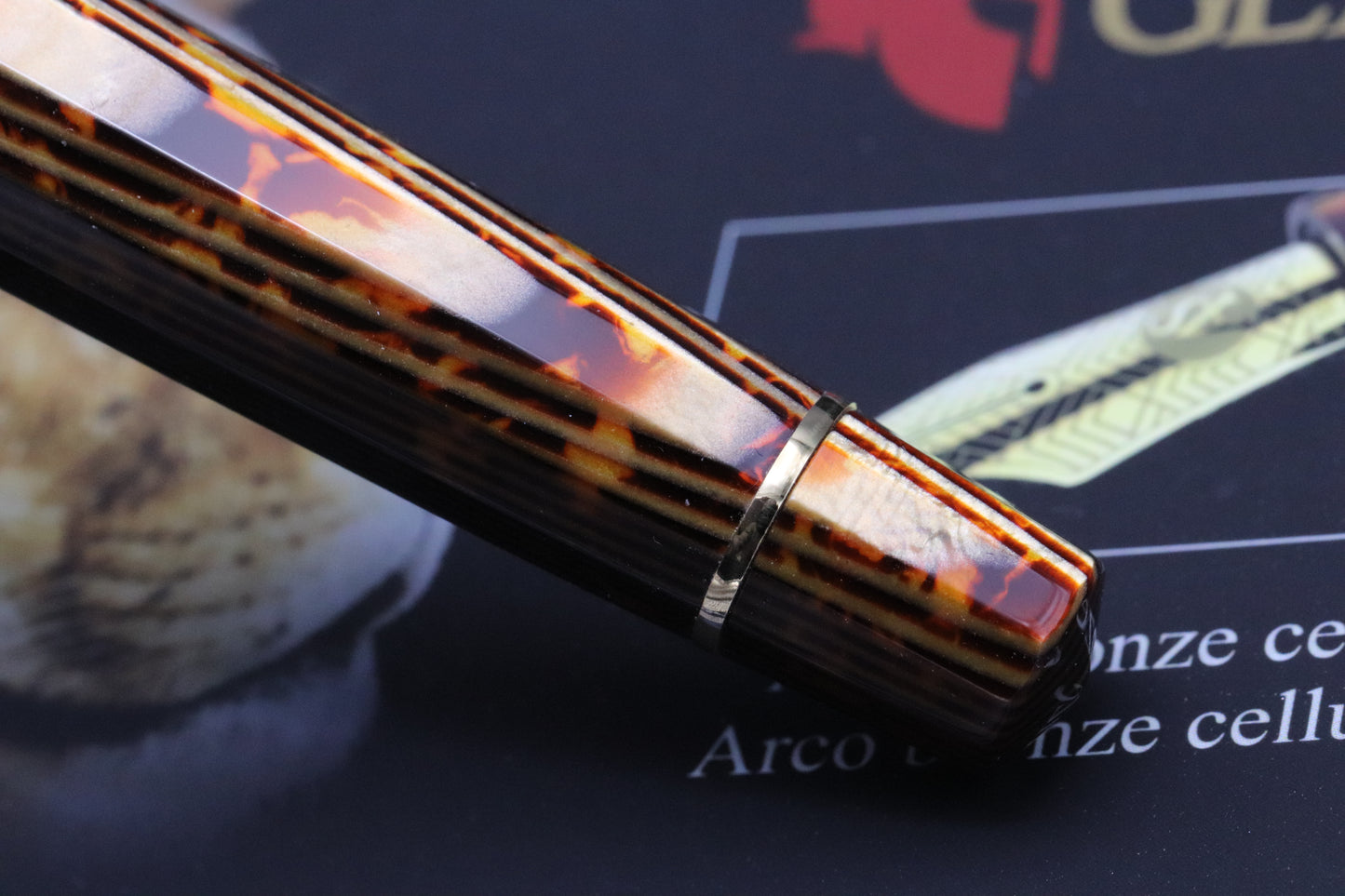 ASC Gladiatore Medio Arco Bronze Celluloid Fountain Pen - UNUSED