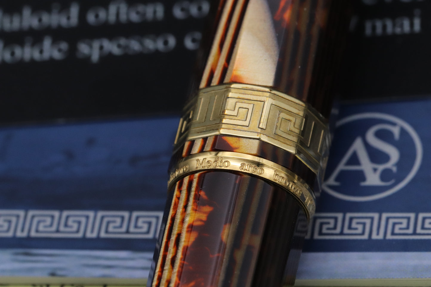 ASC Gladiatore Medio Arco Bronze Celluloid Fountain Pen - UNUSED
