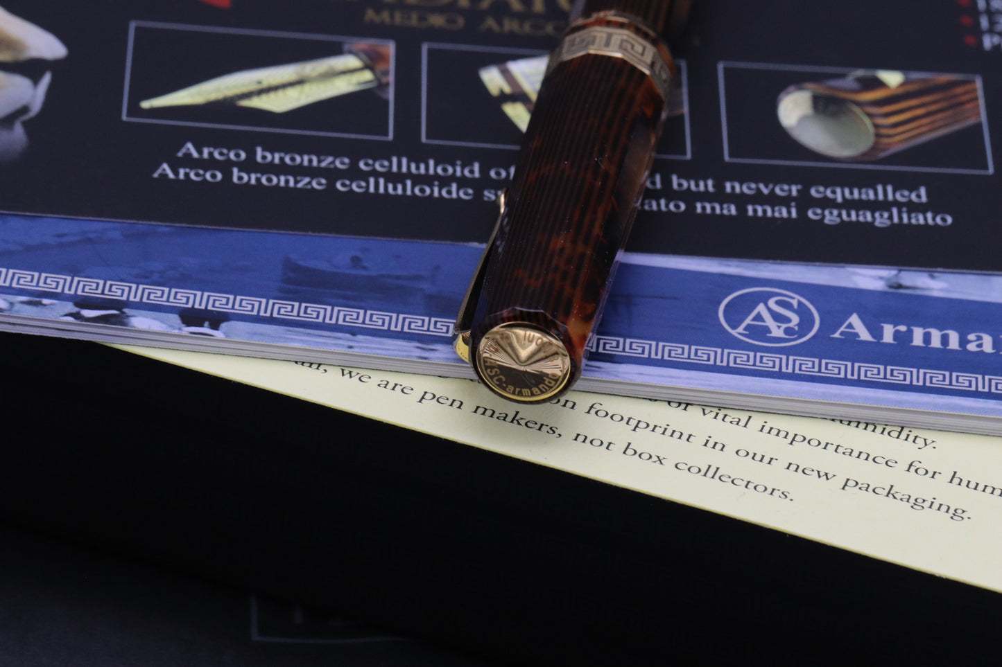 ASC Gladiatore Medio Arco Bronze Celluloid Fountain Pen - UNUSED