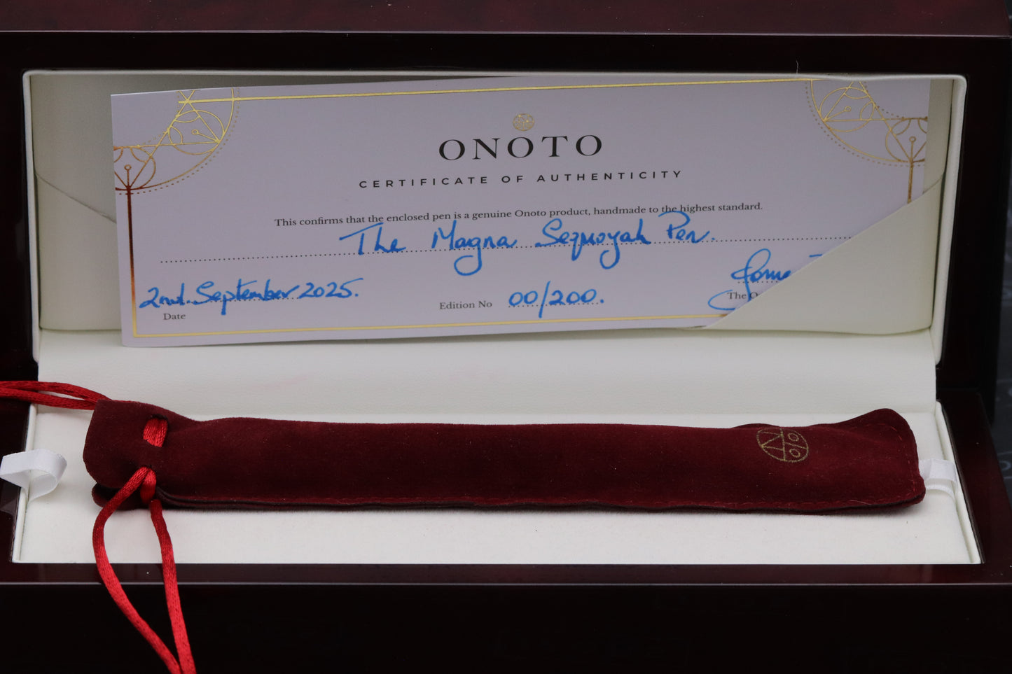 Onoto Magna Sequoyah Limited Edition Fountain Pen - UNUSED - 000/200 - Medium